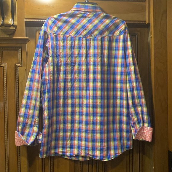 Panhandle Western Slim Fit Shirt Size XL - Picture 4 of 7